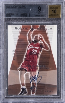 2003-04 SP Authentic #148 LeBron James Signed Rookie Card (#317/500) – BGS MINT 9/BGS 10